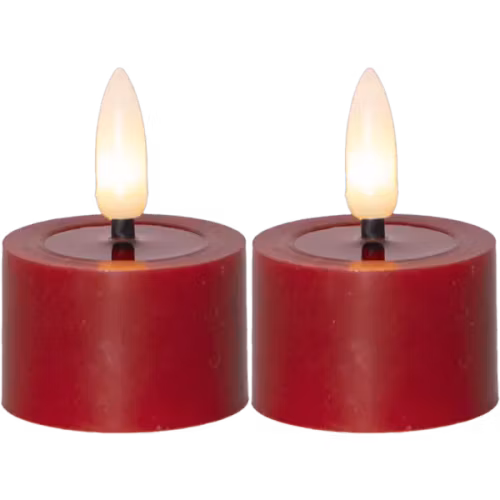 Led Värmeljus röda 2-pack