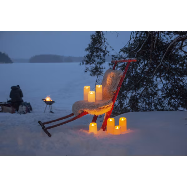 Blockljus led twinkle (2 höjder)