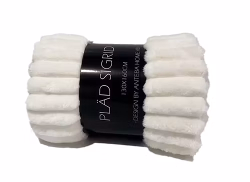 Pläd Vit Sigrid 130*160cm