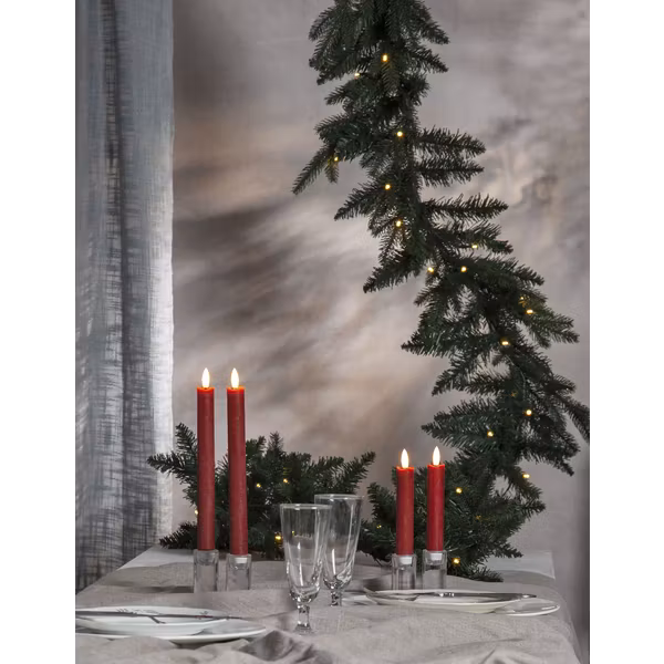 LED Antikljus 2-pack Röd