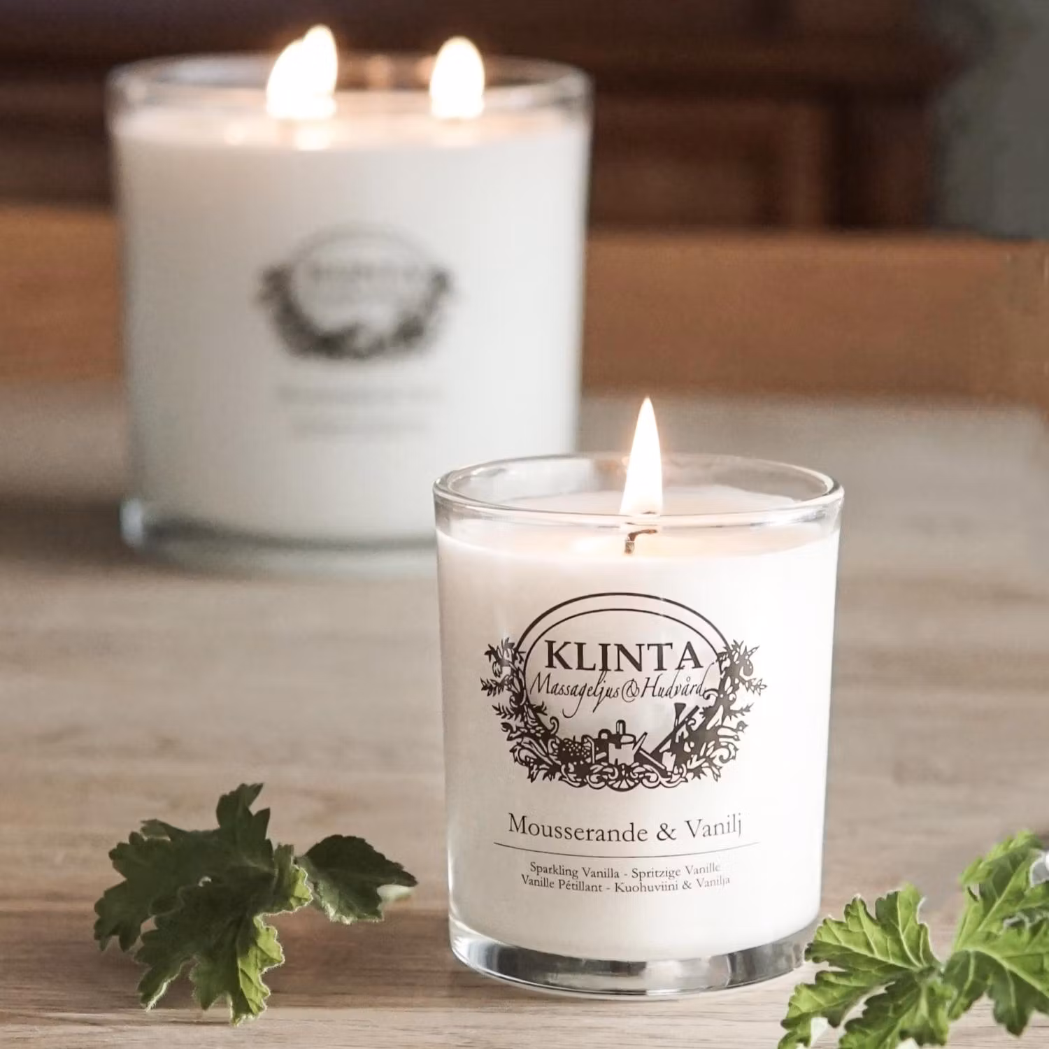 Mousserande & Vanilj Doftljus & Massageljus 45h