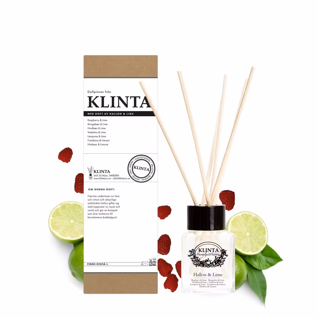 Doftpinnar 50ml Hallon & Lime