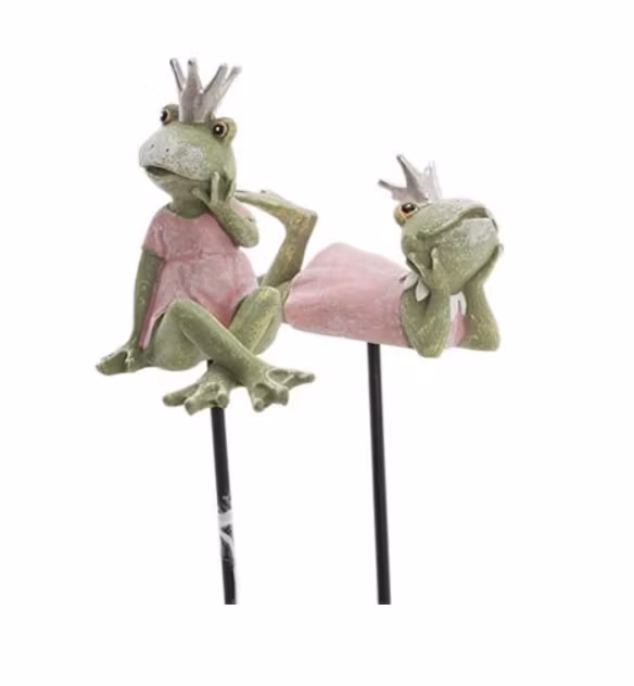Trädgårdsgroda på pinne (2 olika)