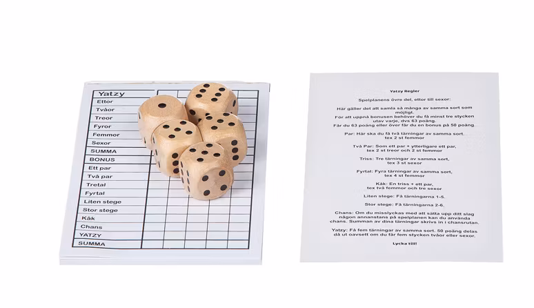 Yatzy Svart papplåda