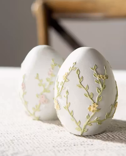 Dekoration ägg blomster (2 olika)