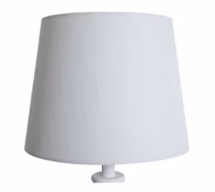 Vit lampskärm grovlinne 22*28*22cm