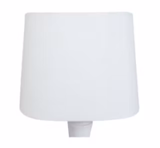 Vit lampskärm oval 27*18cm