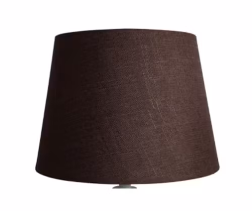 Lampskärm Brun Grovlinne