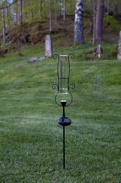 Regnmätare Solcellsdekoration