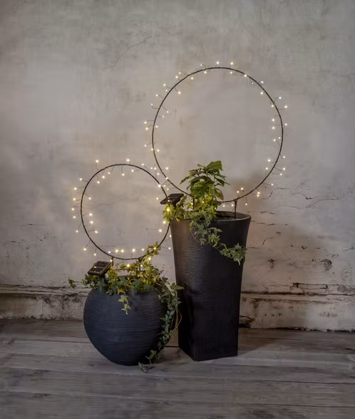 Liten ring solcellsdekoration