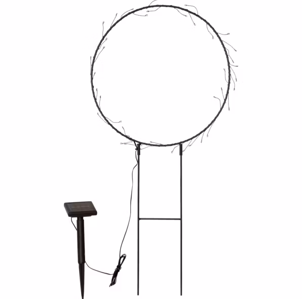 Stor ring solcellsdekoration