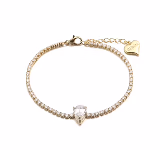 Strassarmband vit diamant