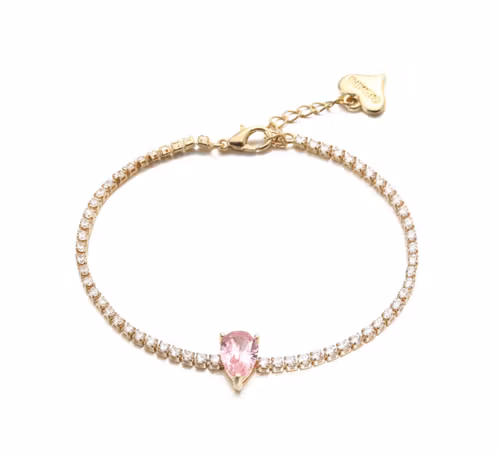 Strassarmband rosa diamant