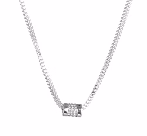 Silverhalsband 1 strassring