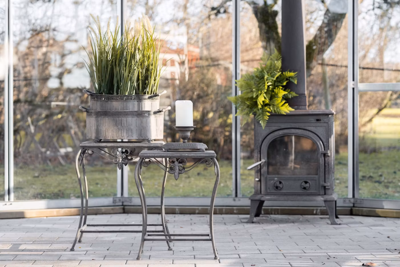 Bord utomhus Lily Metall (2 storlekar)