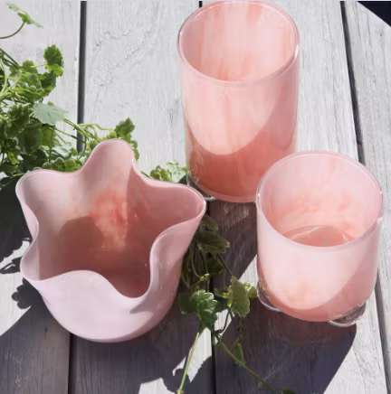 Fanny Rosa glasvas/ljusstake (Liten)