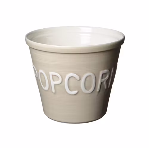 Popcornskål, Havre m vit text