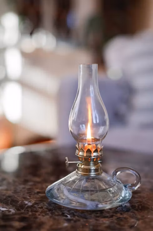 Fotogenlampa m. handtag