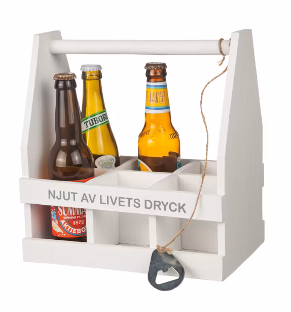 Trälåda "Njut av livets dryck"