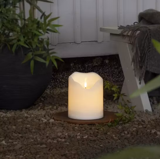 Led Blockljus Flamme Grand