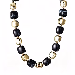 Halsband Svart/Guld