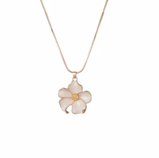 Halsband Blomma Cream