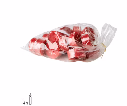 Röda Teljus 20-pack