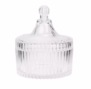 Glasskål med lock 11,5cm