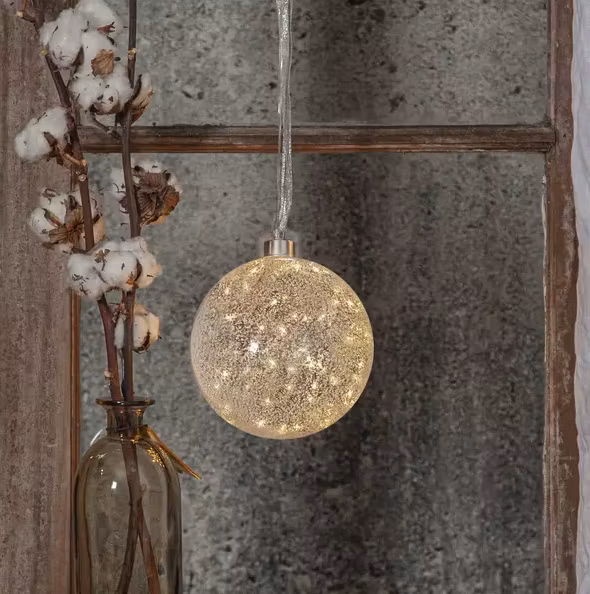 Glaskula Glow snow 16,5cm