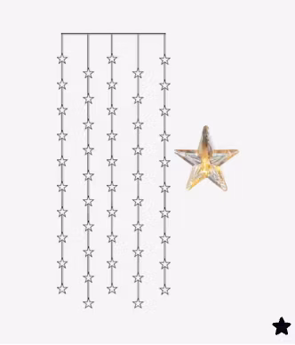 Ljusgardin Star