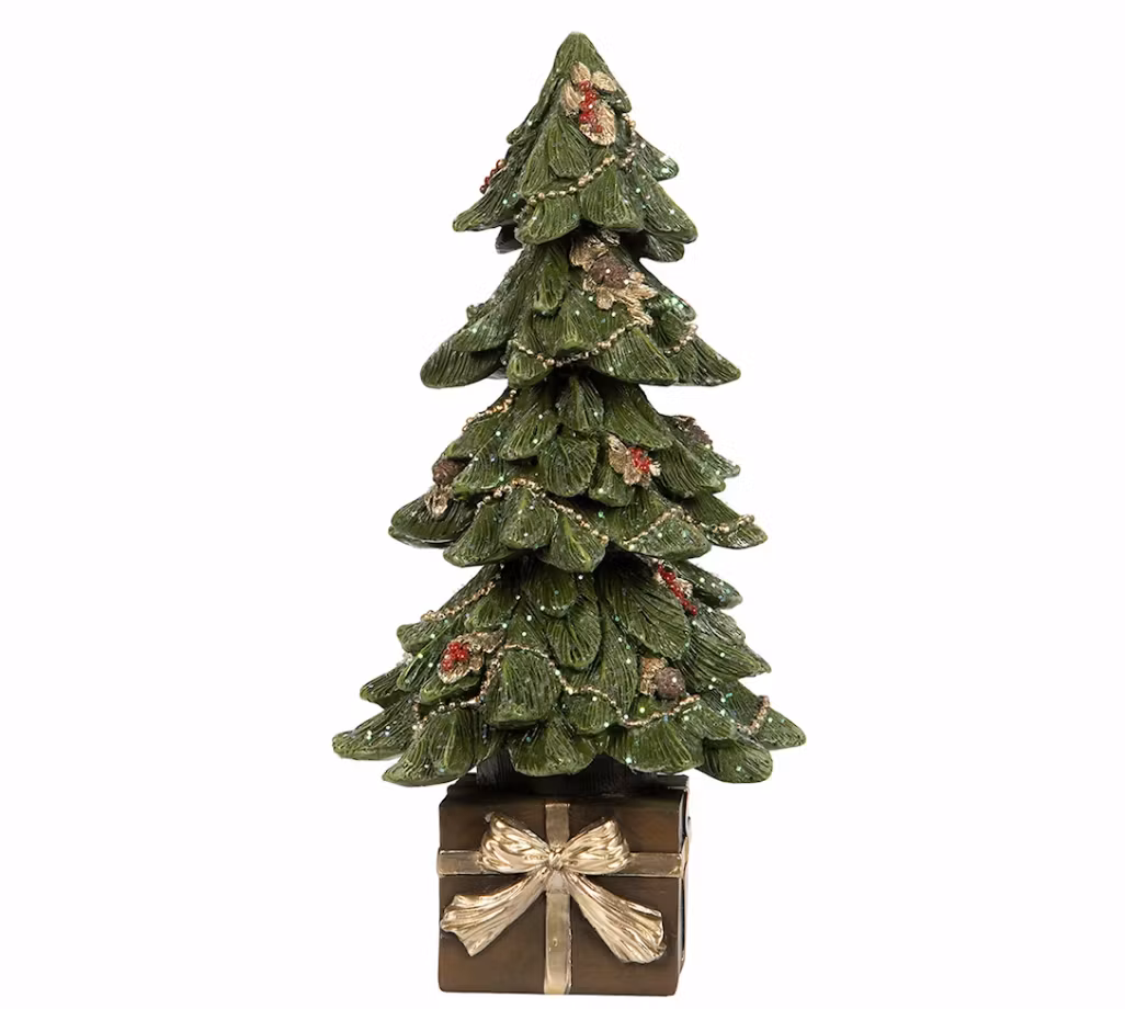 Julgran på paket 27cm