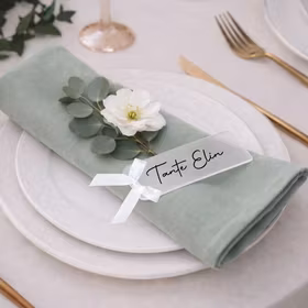 Personaliserte bordkort, frostet (1 stk)