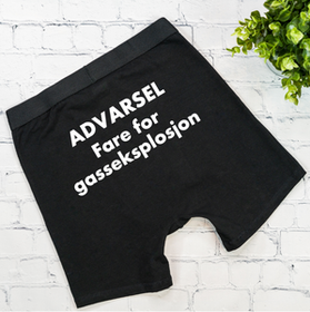 Boxershorts - Advarsel