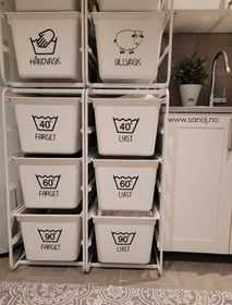 8 stk vaskesymboler