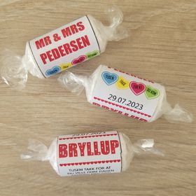 Love hearts etiketter