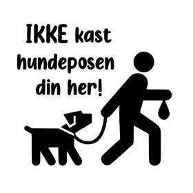 Ikke kast hundeposen din her