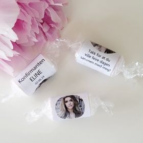 Ditt bilde - Love hearts etiketter