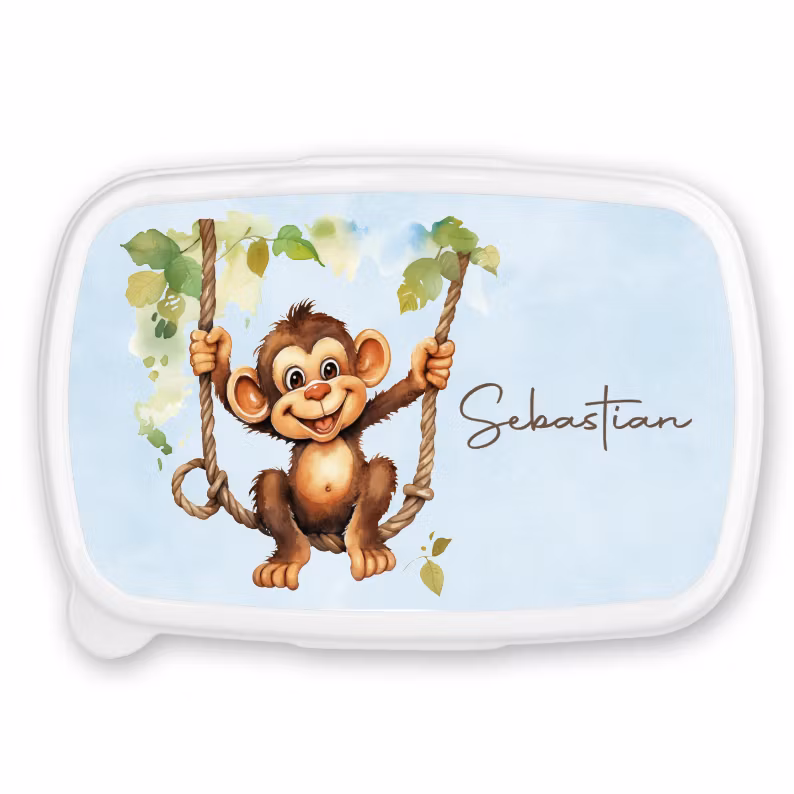 Ape på huske, matboks