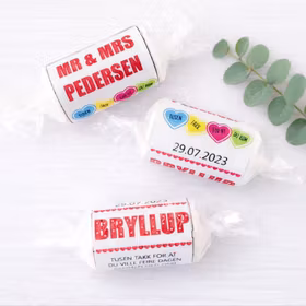 Love hearts etiketter