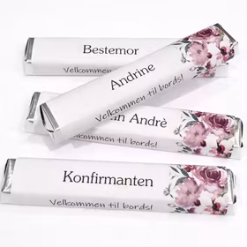 Kinder Maxi som bordkort - 10 stykk (velg design)