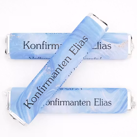 Kinder Maxi etiketter, blåmix