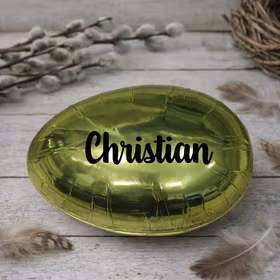 Påskeegg, grønn metallic