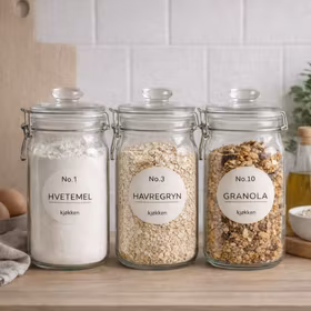 Etikettserie til kjøkkenet