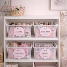 Etikettserie til barnerommet