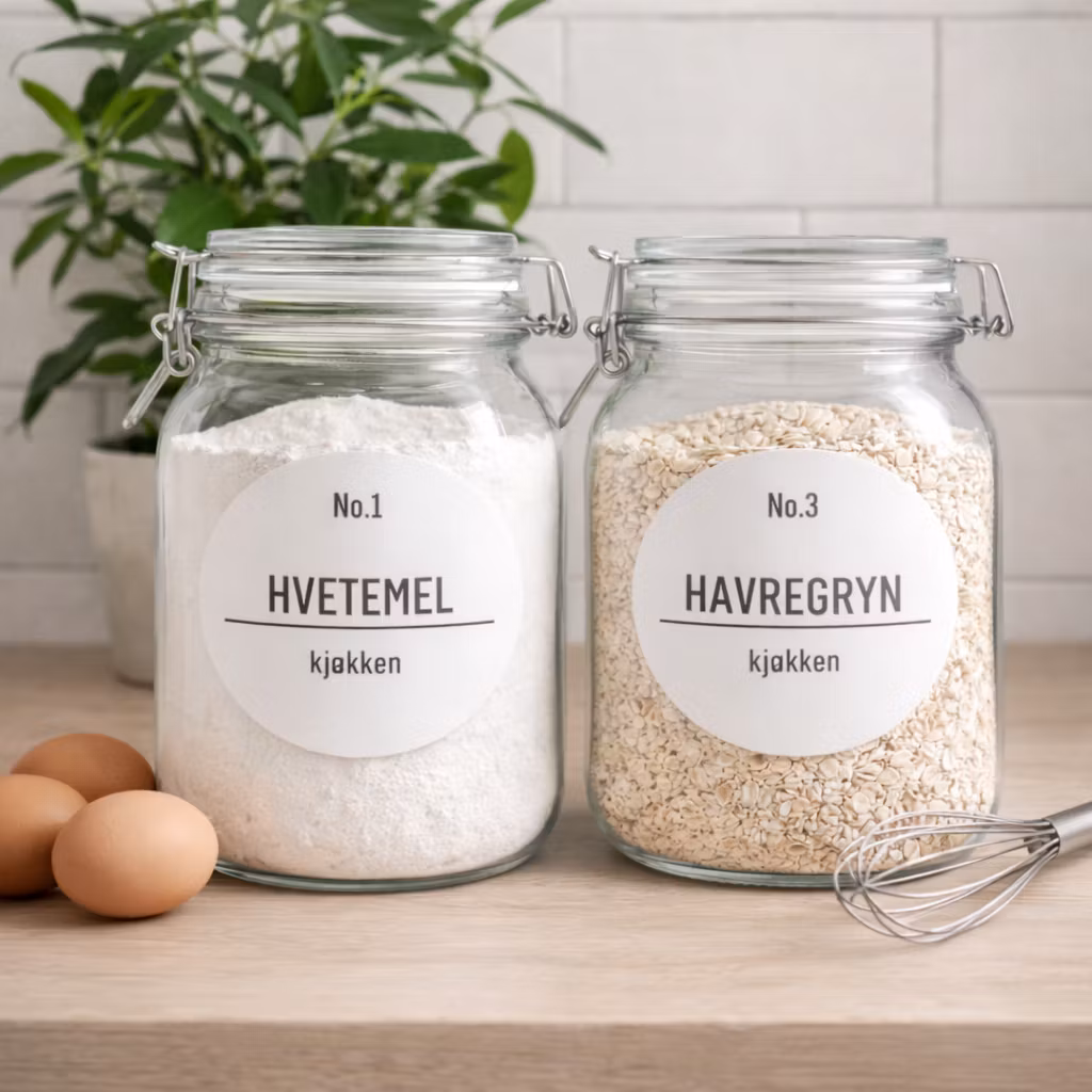 Etikettserie til kjøkkenet