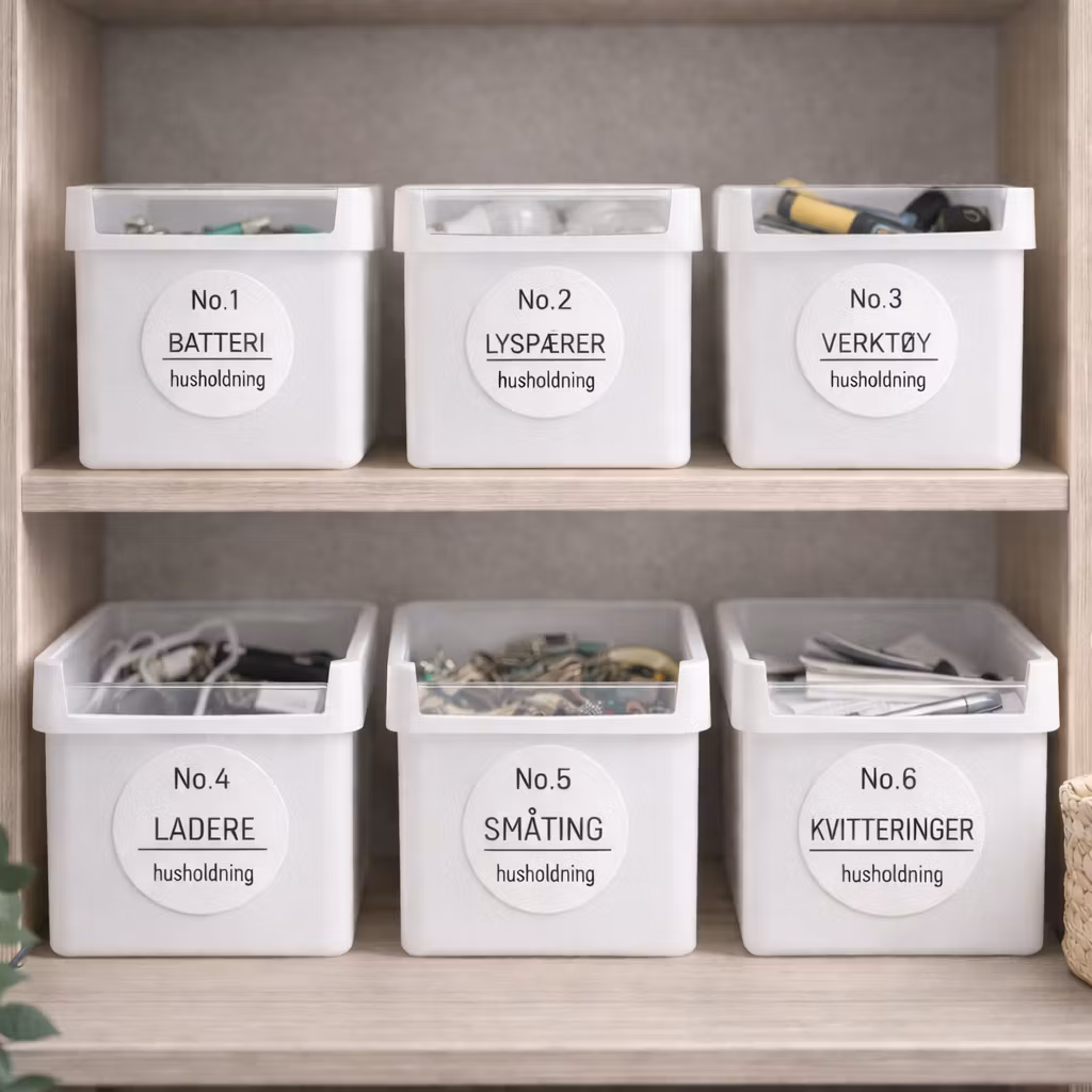 Etikettserie til husholdningen