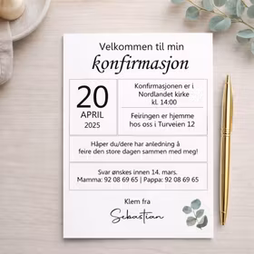 Eukalyptus - invitasjon