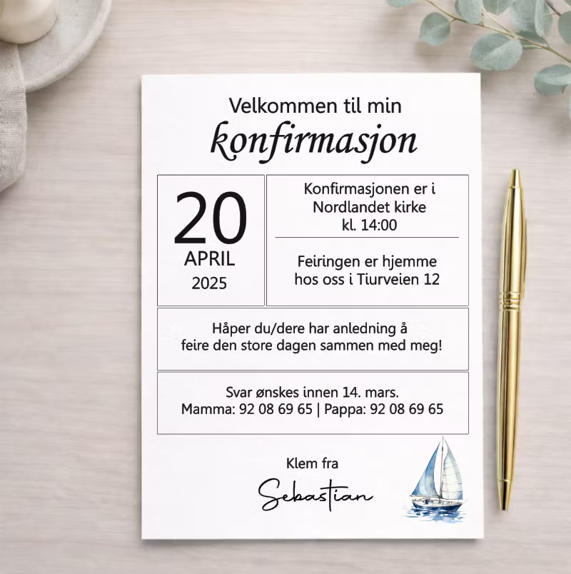 Maritimt - invitasjon