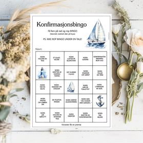 Maritimt - konfirmasjonsbingo