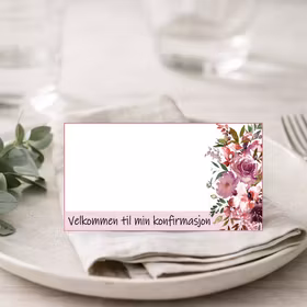 Blomst - bordkort